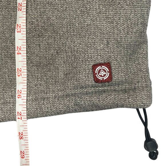 Old Navy Men's Fleece Pullover Size M Heather Gray Quarter Zip Casual Warm Layer - Picture 6 of 9